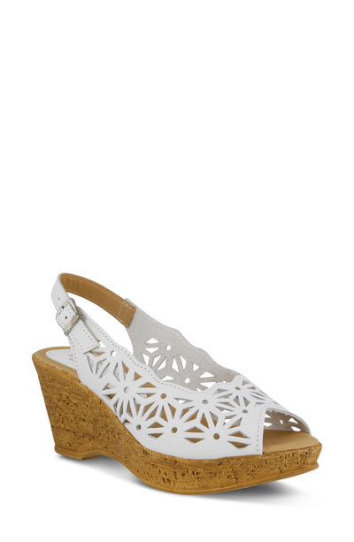Spring Step Women's Abigail Slingback Sandal,White,41 EU/9.5 - 10 M US