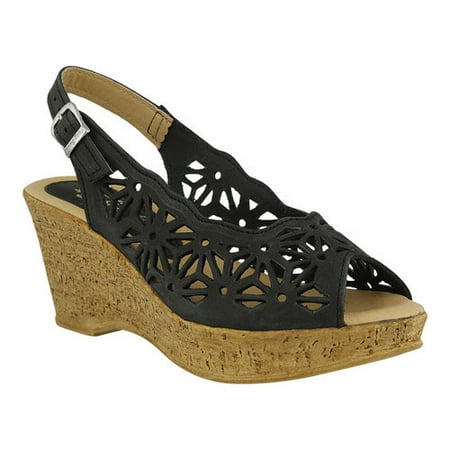 Spring Step Women's Abigail Slingback Sandal,Black,35 EU/5 M US