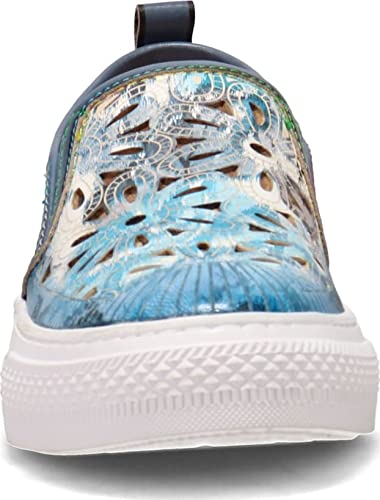 Spring Step L'Artiste Women's Denofeden Sneaker Blue Multi EU 41 / US 9.5-10