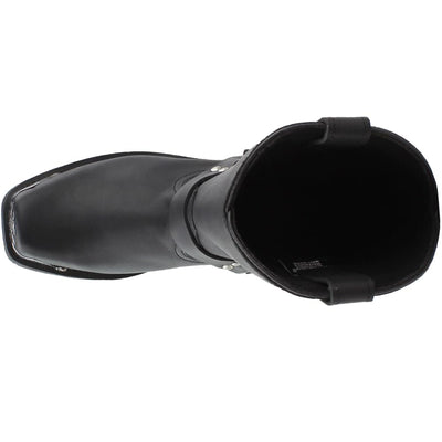 Dan Post Mens Chopper Pull On Square Toe Motorcycle Casual Boots Mid Calf - Black - Size 11.5 2E_M