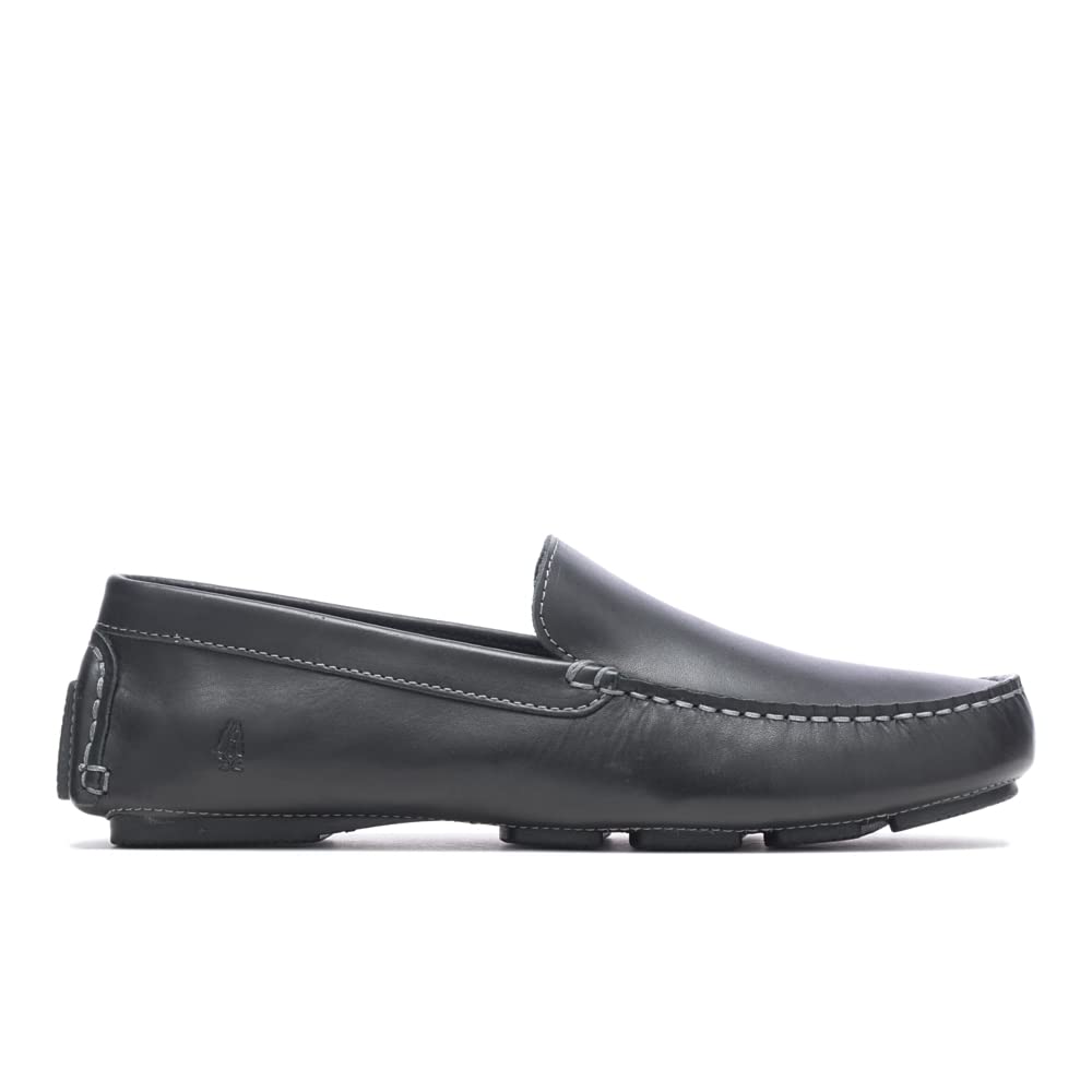 Hush Puppies Men's Monaco II Driving Style Loafer, Black Leather, 7