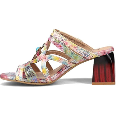 Spring Step L'Artiste Women's Tazlinate Slide Sandal Blue Multi EU 38 / US 7.5-8