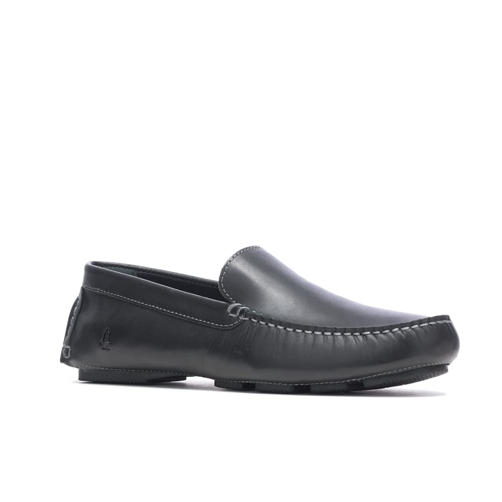 Hush Puppies Men's Monaco II Driving Style Loafer, Black Leather, 7