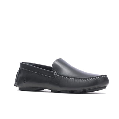 Hush Puppies Men's Monaco II Driving Style Loafer, Black Leather, 7