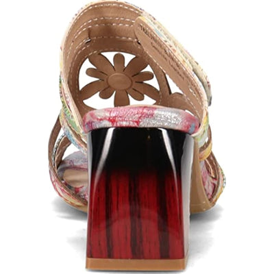 Spring Step L'Artiste Women's Tazlinate Slide Sandal Blue Multi EU 38 / US 7.5-8