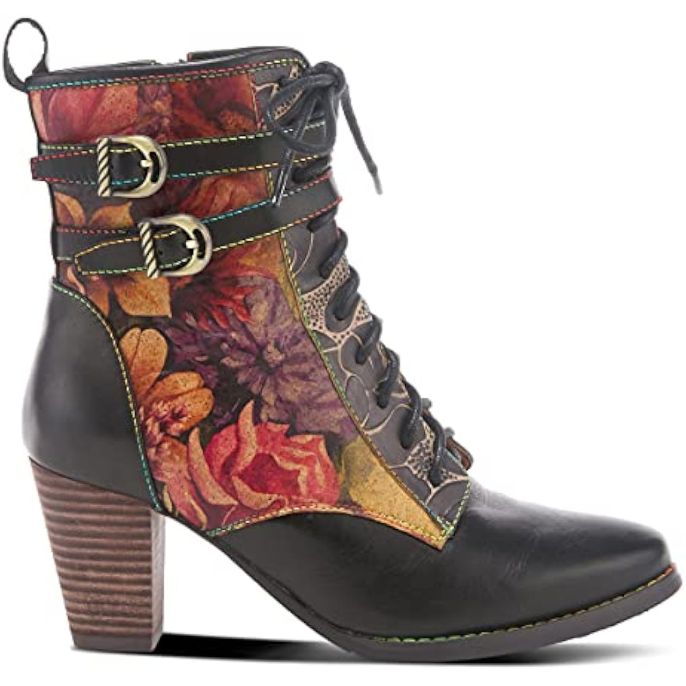 Spring Step L'Artiste Women's Harmonia Bootie Black Multi EU 36 / US 5.5-6