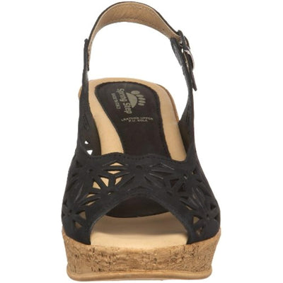 Spring Step Women's Abigail Slingback Sandal,Black,38 EU/7.5 - 8 M US