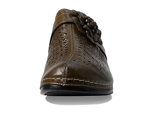 Spring Step Women's Lilybean Leather Clog Olive Green EU 41 / US 9.5-10