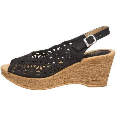 Spring Step Women's Abigail Slingback Sandal,Black,38 EU/7.5 - 8 M US