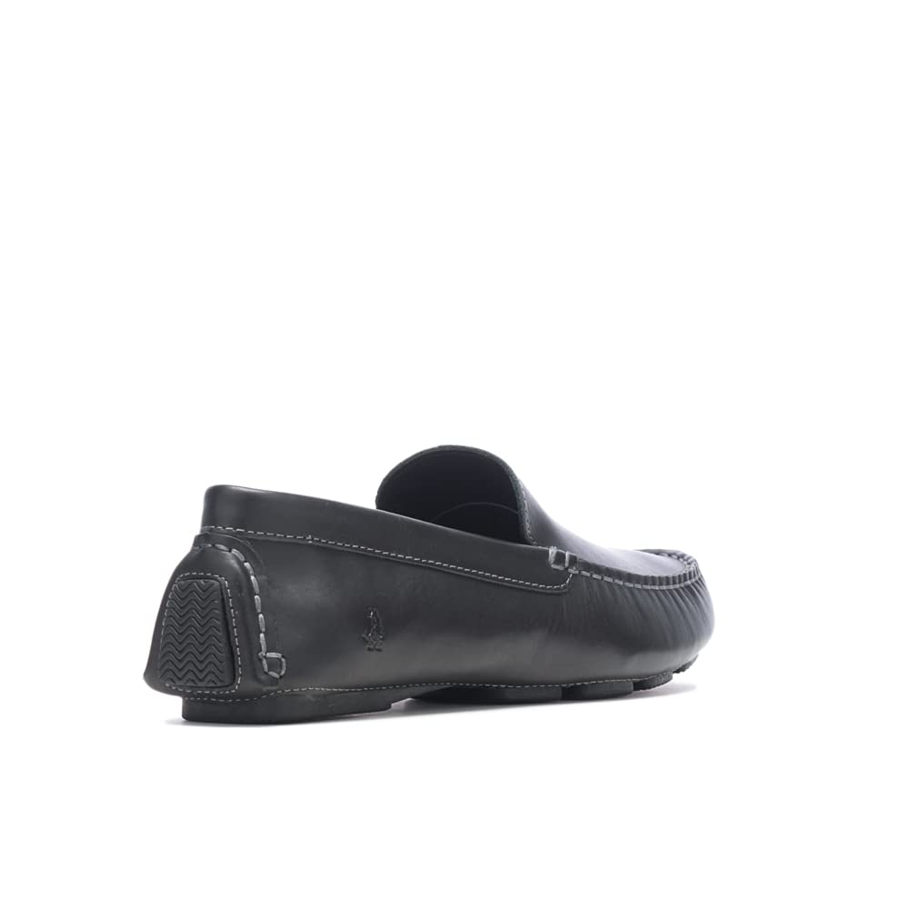 Hush Puppies Men's Monaco II Driving Style Loafer, Black Leather, 7