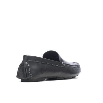 Hush Puppies Men's Monaco II Driving Style Loafer, Black Leather, 7