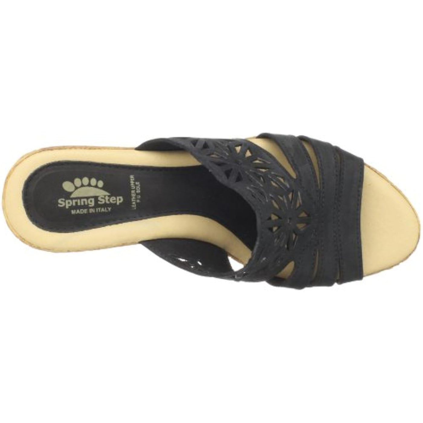 Spring Step Women's Dora Sandal, Black, 7.5-8