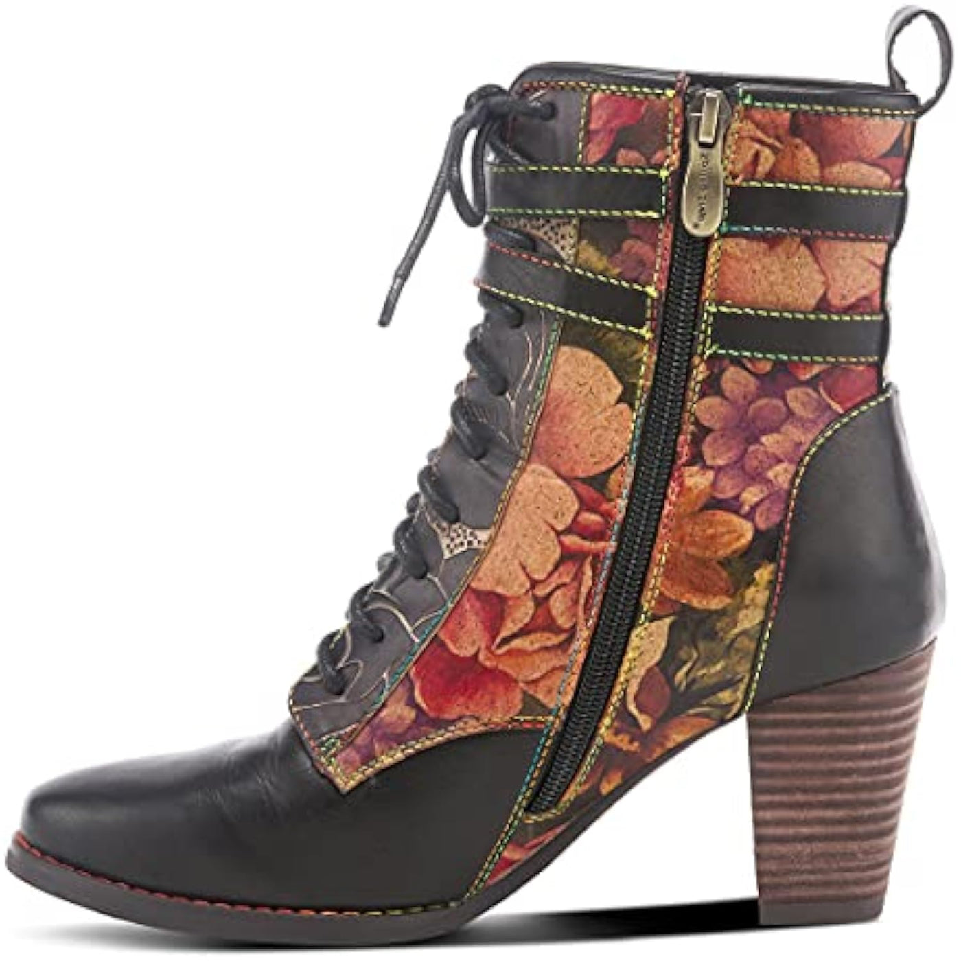 Spring Step L'Artiste Women's Harmonia Bootie Black Multi EU 36 / US 5.5-6