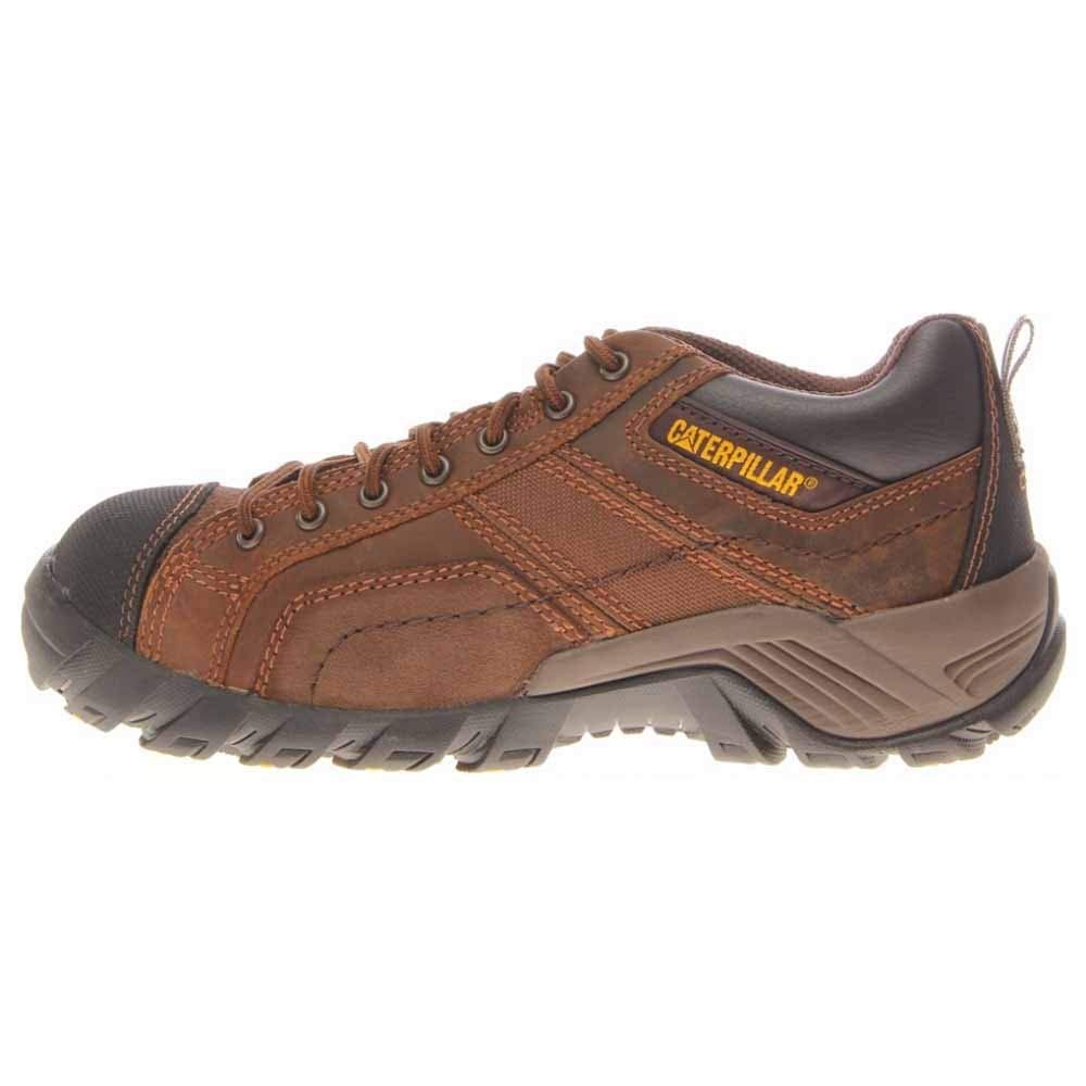 CAT Footwear Mens Argon Composite Toe Work Shoes Casual Work & Safety Shoes, Brown