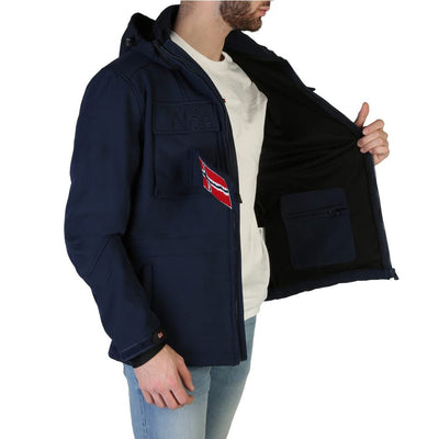 Geographical Norway Target-Zip_Man Outerwear Jacket Blue
