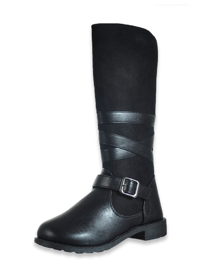 Rachel Shoes Girls' Berkley Tall Boots - black, 7 toddler