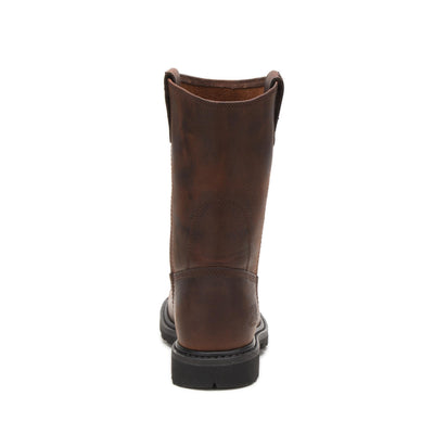 Cat Footwear Men's Revolver Pull-on Soft Toe Work Boot, Brown, 10.5