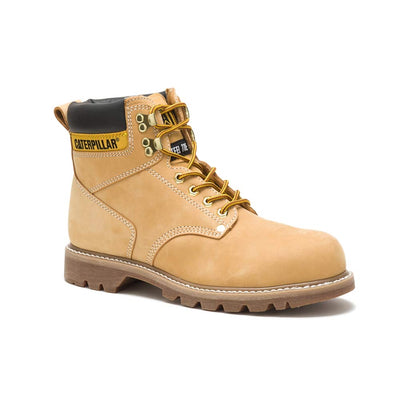 Cat Footwear Men's Second Shift Steel Toe Work Boot, Honey, 11