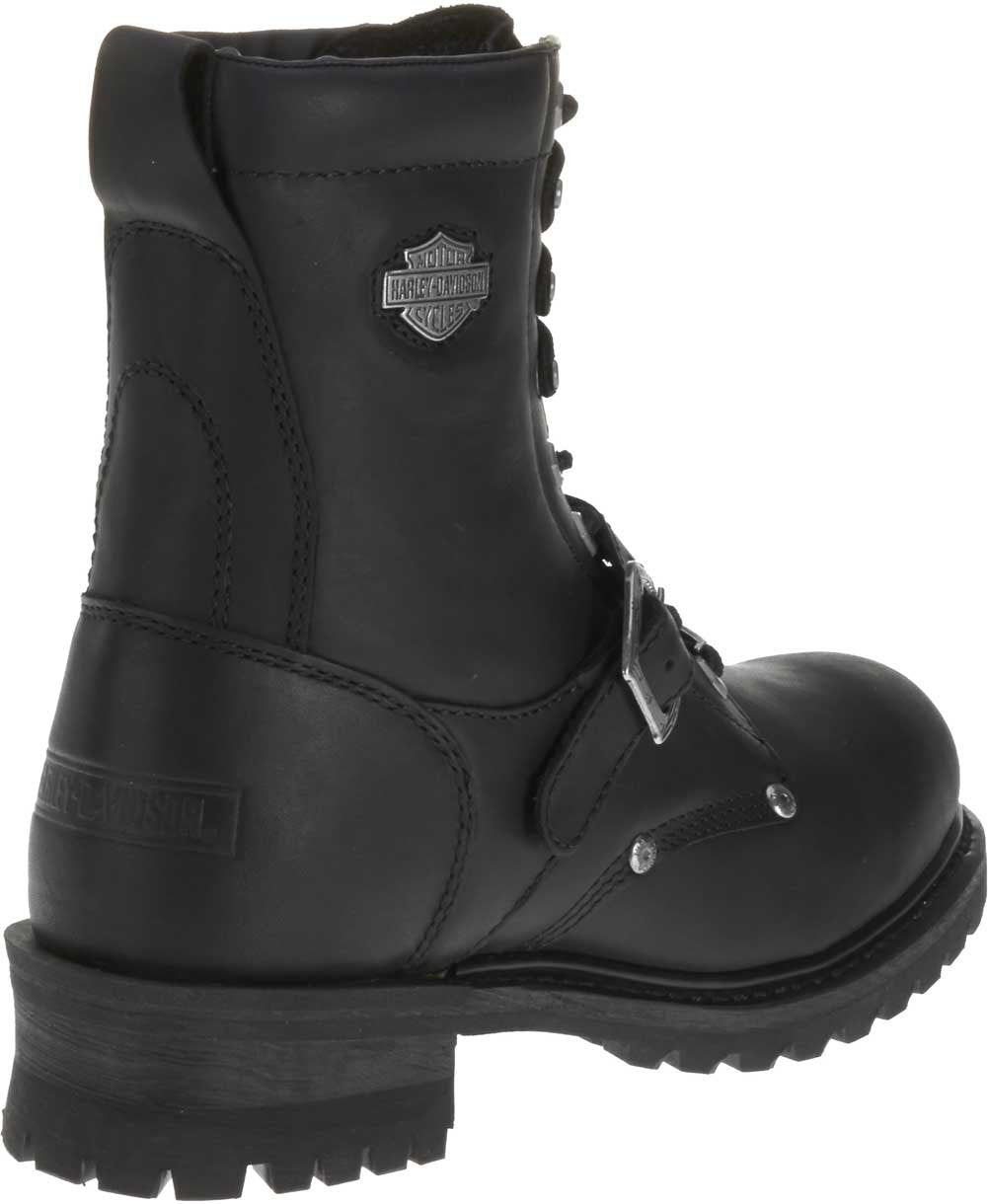 HARLEY-DAVIDSON FOOTWEAR Men's Faded Glory Leather Motorcycle Casual Boot, Black, 11 Wide US