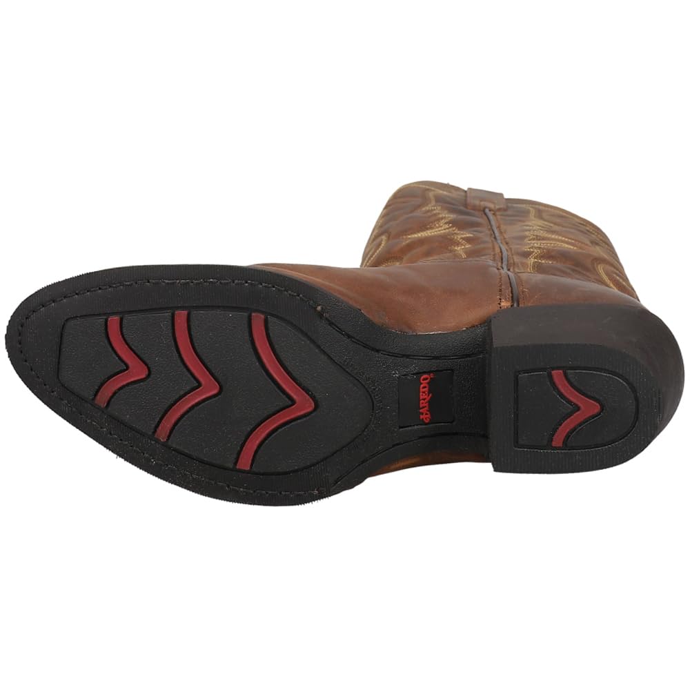 Laredo Dan Post Tan Birchwood R Toe Mens Western Boots 68452, Tan, 9D