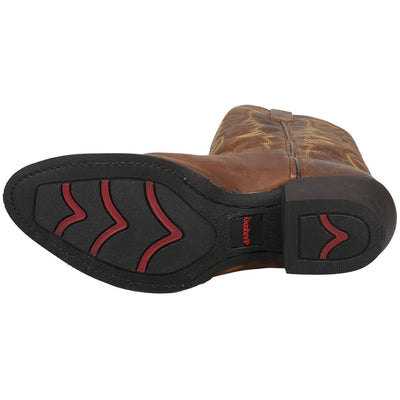 Laredo Dan Post Tan Birchwood R Toe Mens Western Boots 68452, Tan, 9D