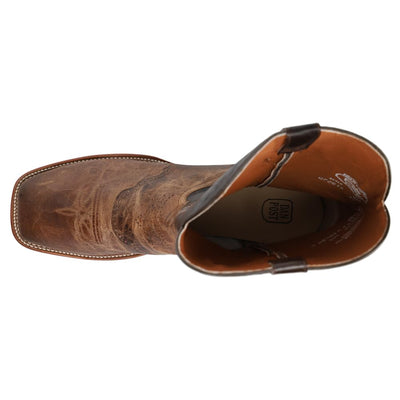 Dan Post Mens Franklin Embroidered Square Toe Dress Boots Mid Calf - Brown