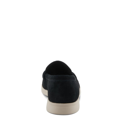 PATRIZIA Women's ISMENE Slip-On Suede Loafers - Almond Toe, Decorative Tassel, Luxurious Comfort Black EU 42 / US 10.5-11