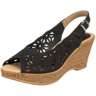 Spring Step Women's Abigail Slingback Sandal,Black,38 EU/7.5 - 8 M US