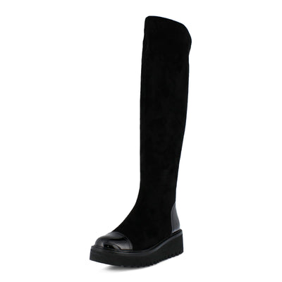 Azura by Spring Step Women's Quappa Riding Boot, Black, 36 EU/5.5-6 M US