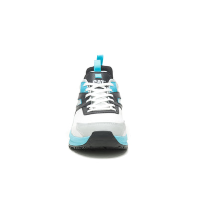 Caterpillar Streamline Runner Carbon Composite Toe Work Shoe Men Bright White/Blue