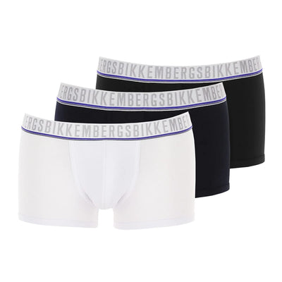Bikkembergs Pack 3 Trunks Boxer Man tripack Item B41318L1F, 1100 Bianco - White, Small