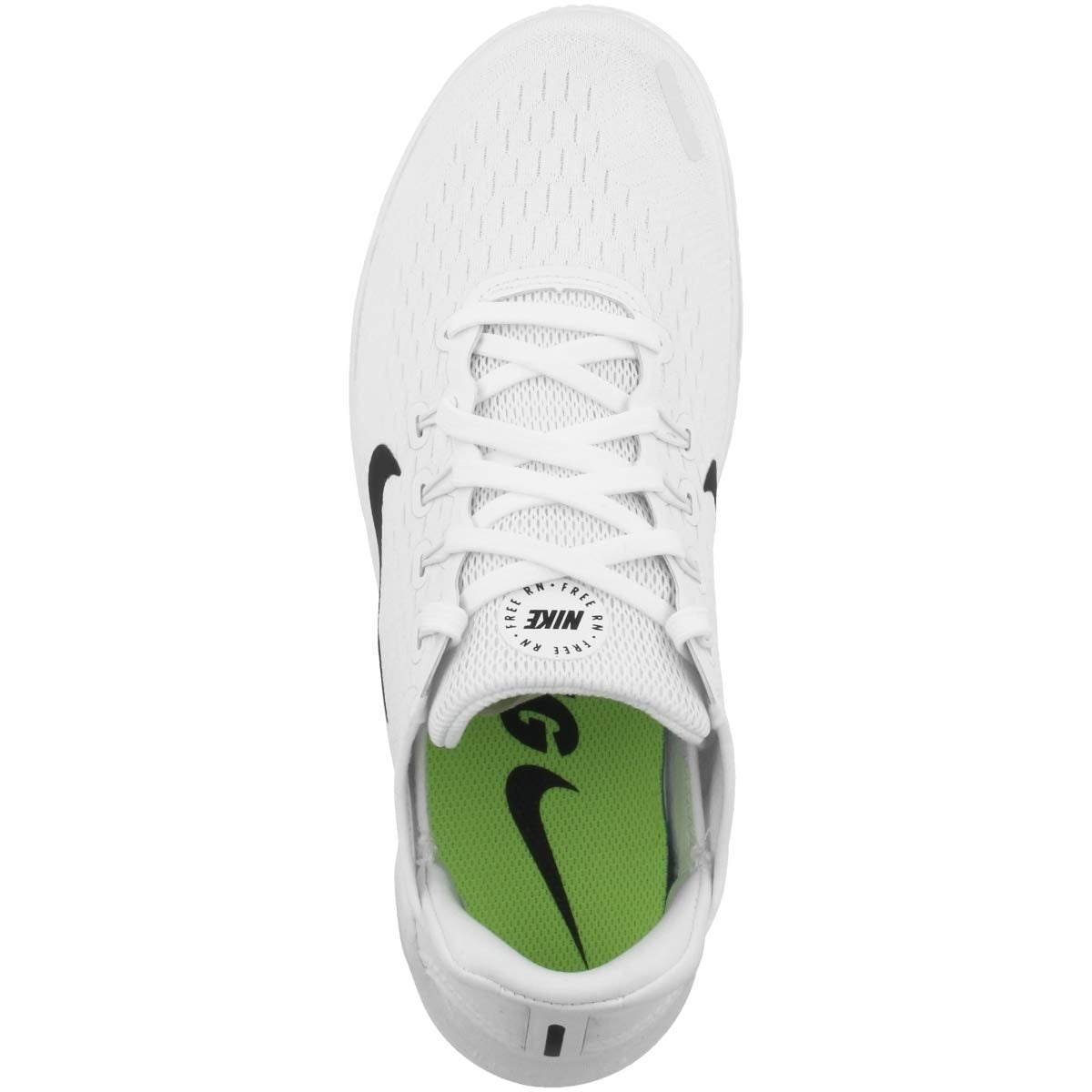 Nike Mens Free Rn 2018 Running Shoe, White/White, 9