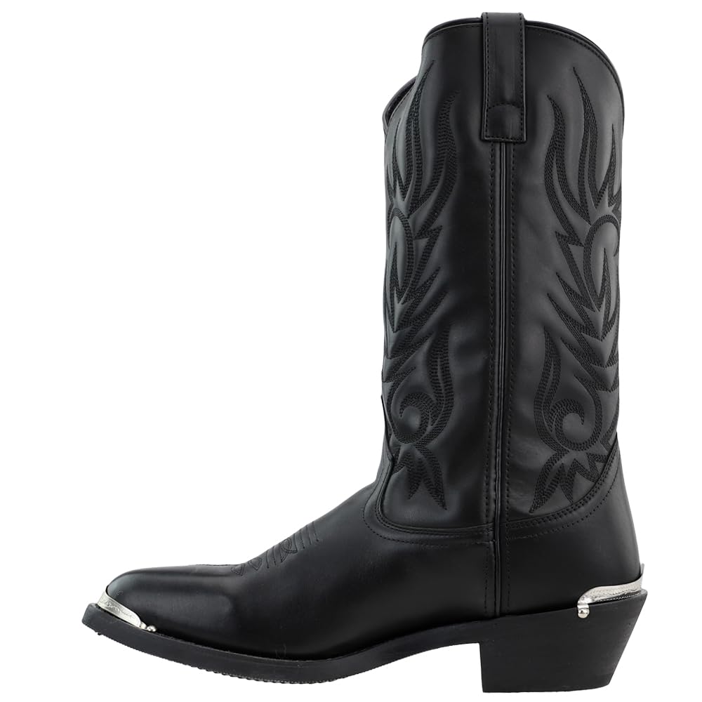 Laredo Mens Paris Round Toe Casual Boots Mid Calf - Black - Size 9 D_M