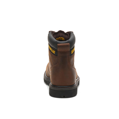 Cat Footwear mens Second Shift Steel Toe Work Boot, Dark Brown, 8.5 US