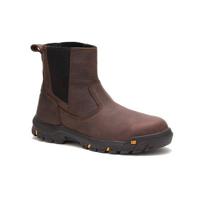 Cat Footwear mens Wheelbase Steel Toe Work Boot, Clay, 8.5 US