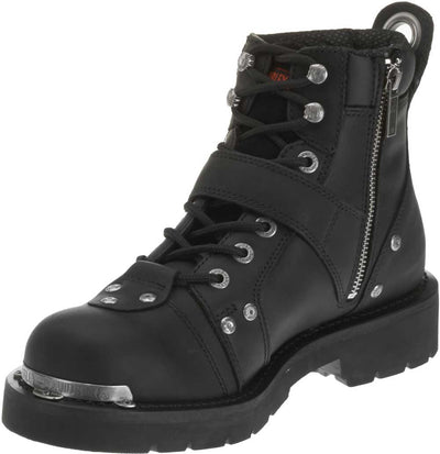 HARLEY-DAVIDSON FOOTWEAR Men's Brake Buckle Boot,Black,7.5 M