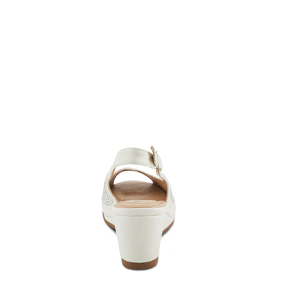 PATRIZIA Women's ADRIELLA Slingback Wedge Sandals White EU 40 / US 9