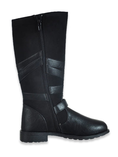 Rachel Shoes Girls' Berkley Tall Boots - black, 7 toddler