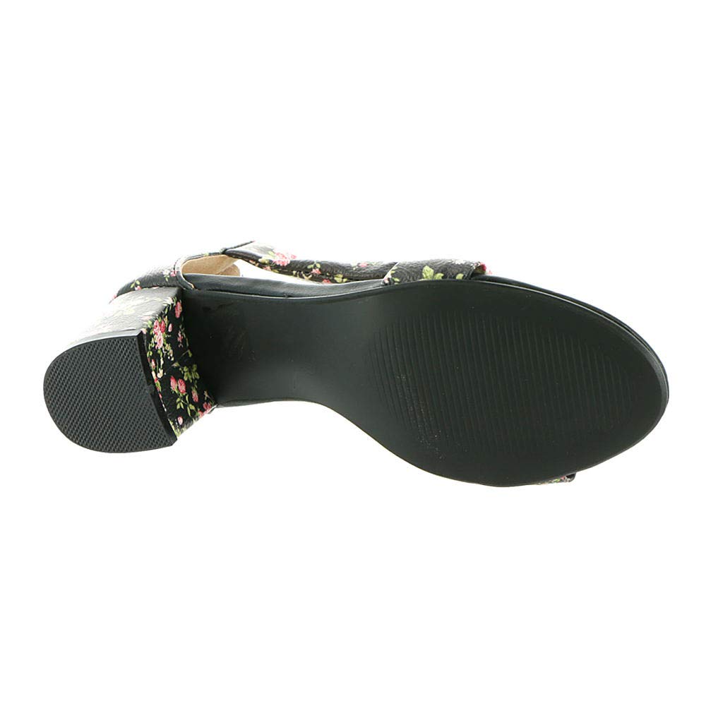 PATRIZIA Women's Quinteel-Flw Black Multi EU 39 / US 8.5