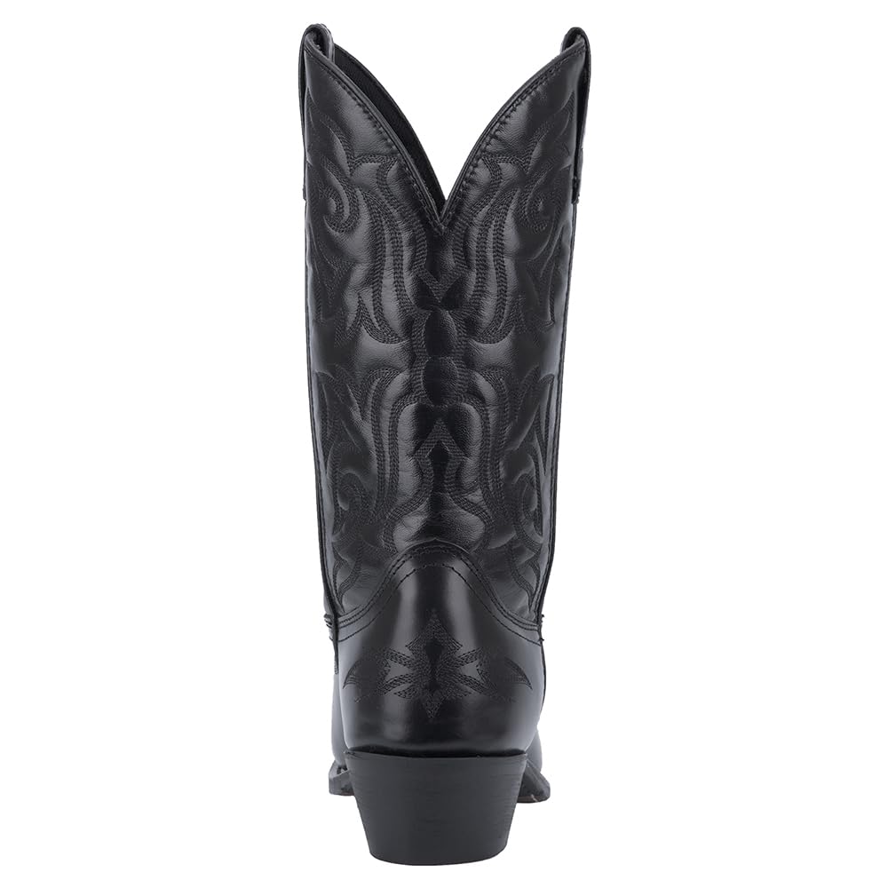 Laredo Mens Hawk Embroidered Snip Toe Casual Boots Mid Calf - Black - Size 10 3E