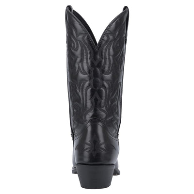 Laredo Mens Hawk Embroidered Snip Toe Casual Boots Mid Calf - Black - Size 10 3E