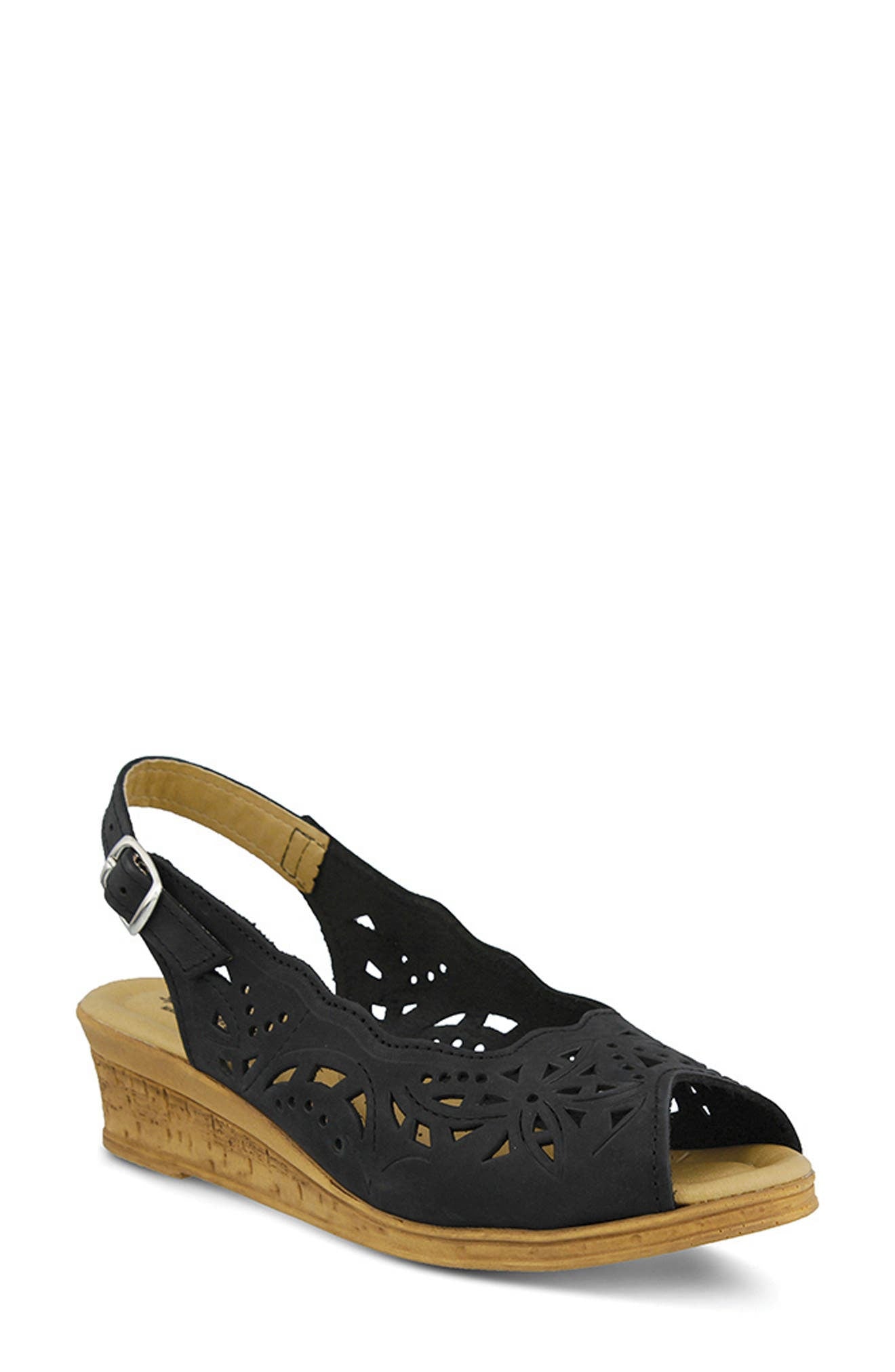 Spring Step Women's Orella Slingback Sandal,Black,42 EU/10.5 - 11 M US