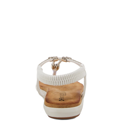 Patrizia Women's Exquisitic Flat Sandal, White, 9