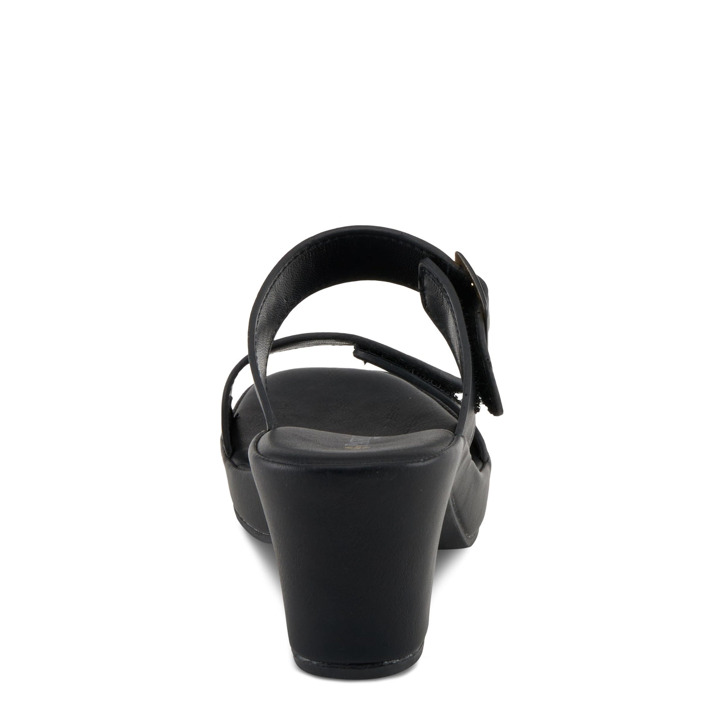 PATRIZIA Women's SANCIA Two Strap Slide Heeled Sandals Black EU 36 / US 5.5-6