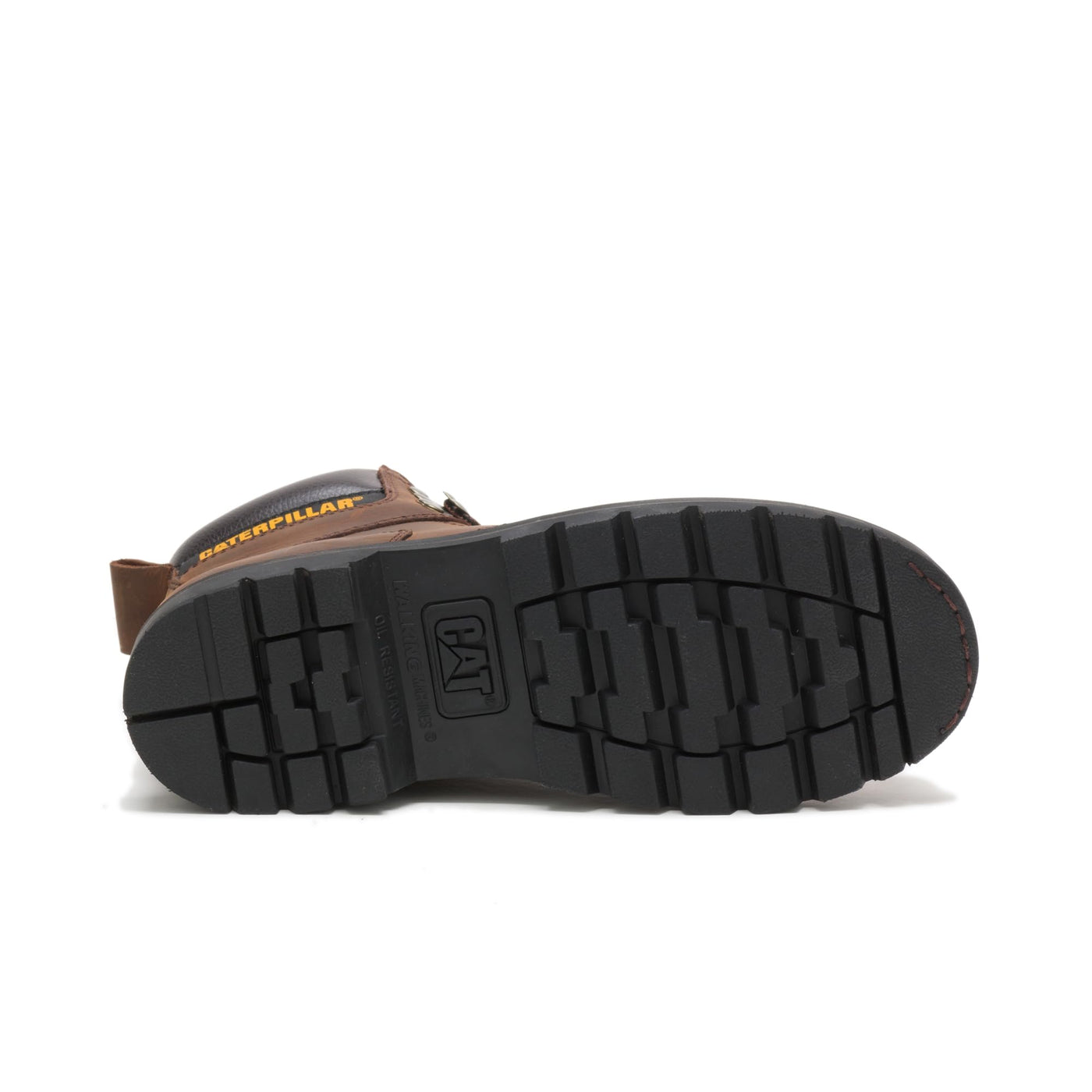 CAT Men's Second Shift Soft Toe Work Boot, Dark Brown, 7 Wide