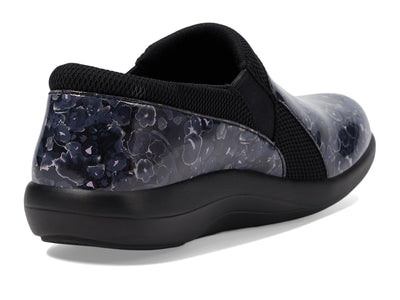 Alegria Duette - Stylish and Supportive Women's Nursing Shoe for All-Day Comfort - Nursing and Healthcare Professionals Poppy Pop Black Comfort Vegan Sporty Slip On Nurses Clog Shoes 6-6.5 M US