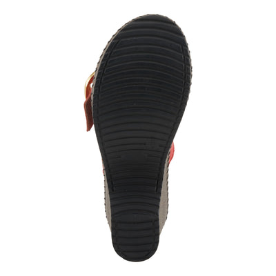 Spring Step NIENNA Women's Demi Wedge Slip-On - Luxurious Comfort, Stylish Sophistication Red EU 40 / US 9