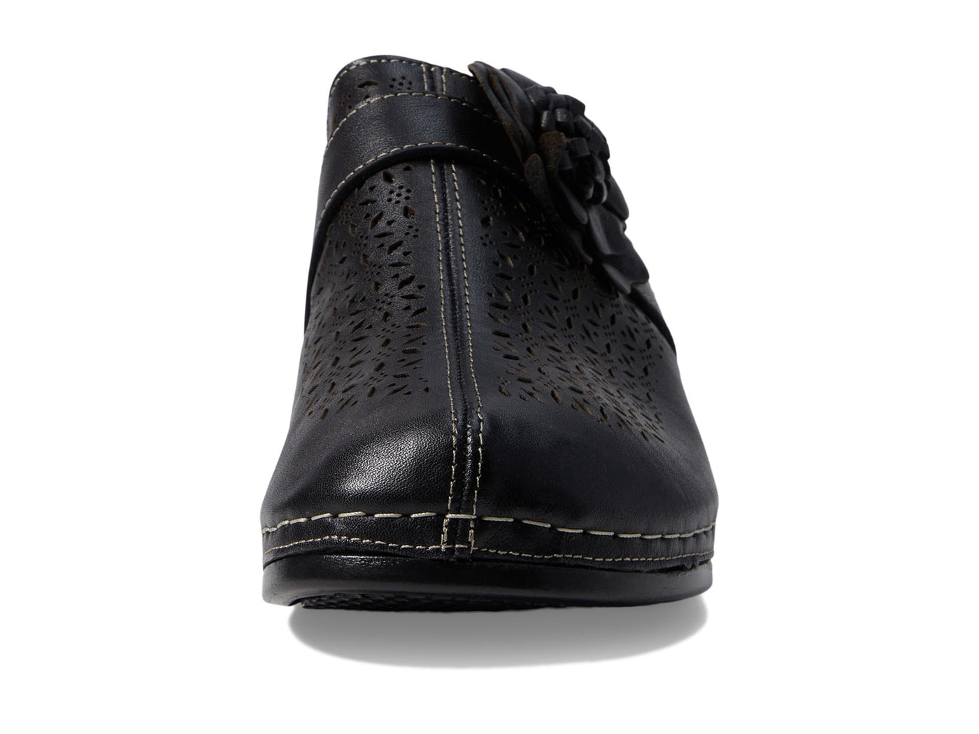 Spring Step Women's Lilybean Leather Clog Black EU 40 / US 9