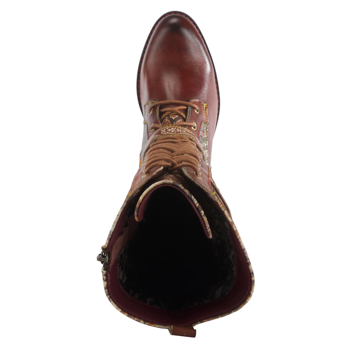 Spring Step L'Artiste Women's Vaneyck Leather Tall Boot Brown Multi EU 38 / US 7.5-8
