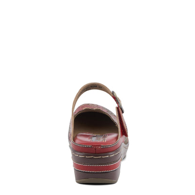 L'Artiste by Spring Step Women's Flochino Clog, Red Multi, 6
